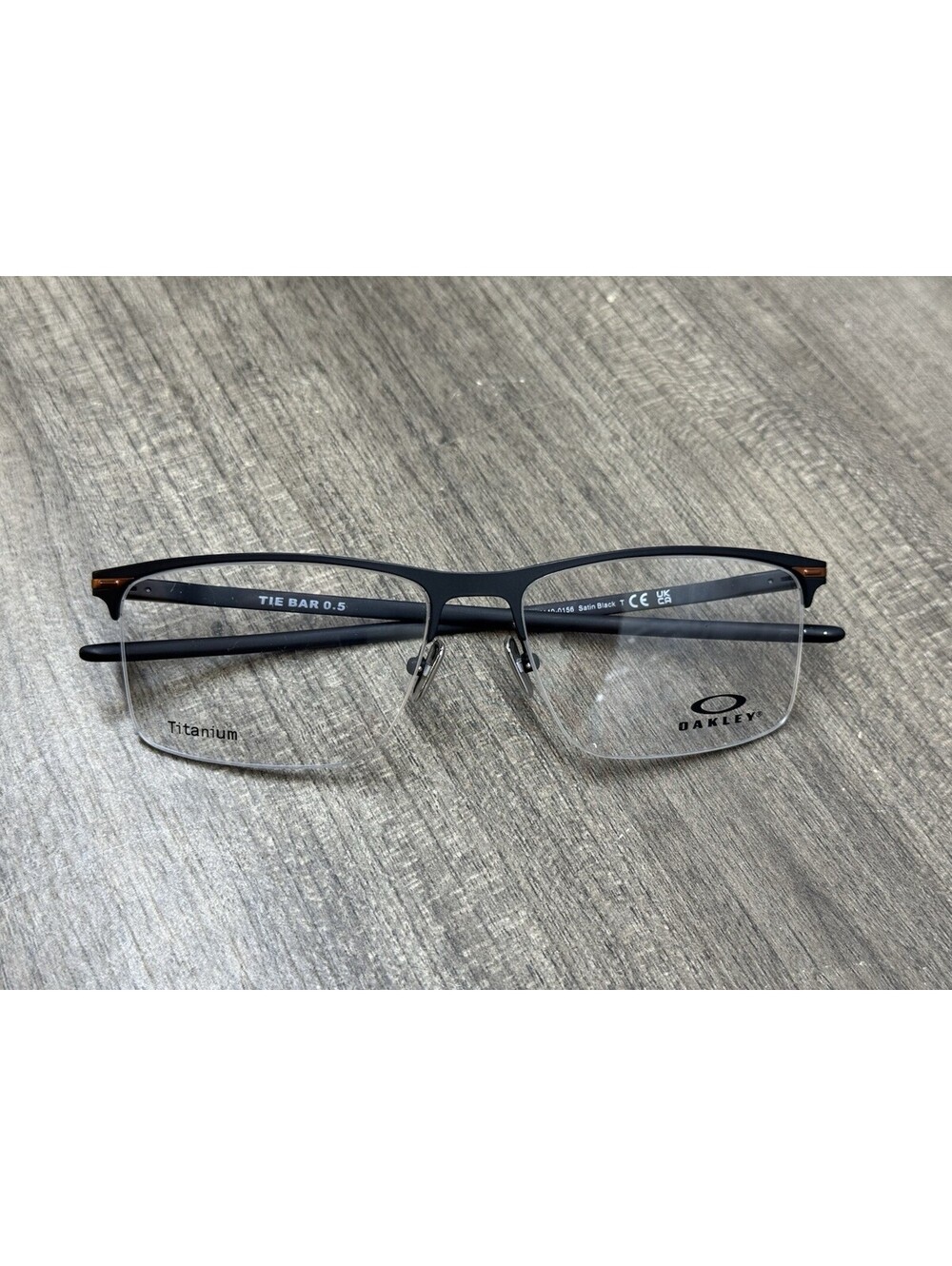 NEW OAKLEY OX5140-0156 TIE BAR 0.5 SATIN BLACK AUTHENTIC FRAMES EYEGLASSES 56-16